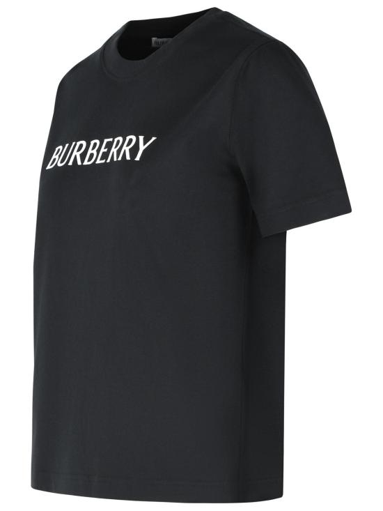 26SS 버버리 로고 코튼 티셔츠 8118977A1189 Black - BURBERRY