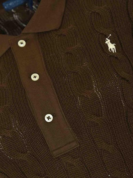 26SS 폴로 랄프로렌 폴로 티셔츠 211959100501 Dark Brown - POLO RALPH LAUREN