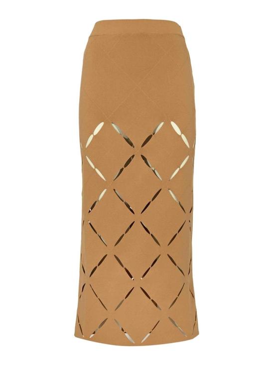 26SS 리비아나 콘티 미디 스커트 F6SA91U720 Brown