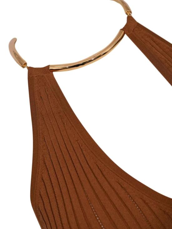 26SS 엘리자베타프랜치 미디 스커트 AM16S61E2600 Brown - ELISABETTA FRANCHI