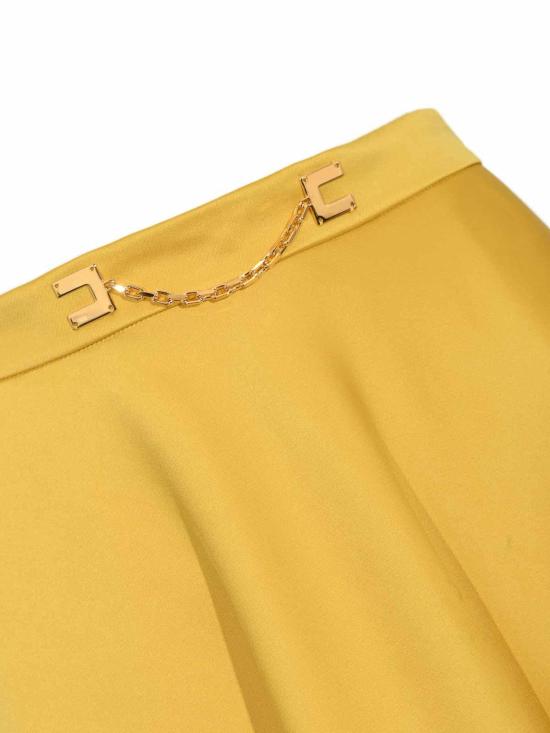 26SS 엘리자베타프랜치 미디 스커트 GO15661E2EV4 Light Yellow - ELISABETTA FRANCHI