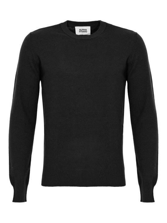 25FW 알파스튜디오 스웨터 AU3010C1002 Black