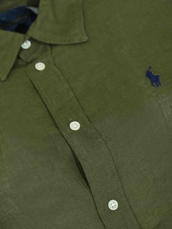 26SS 폴로 랄프로렌 포니 자수 리넨 셔츠 (211970730009) 211970730507 Green - POLO RALPH LAUREN