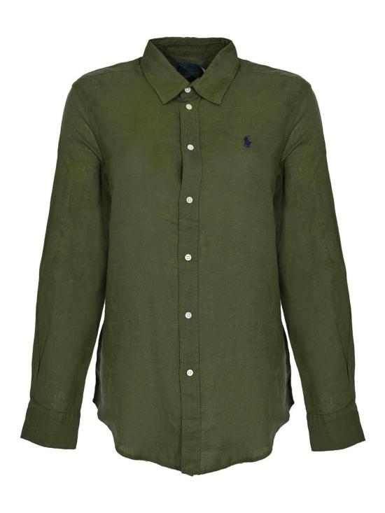 26SS 폴로 랄프로렌 포니 자수 리넨 셔츠 (211970730009) 211970730507 Green