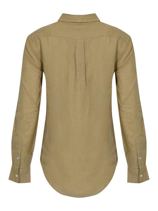 26SS 폴로 랄프로렌 포니 자수 리넨 셔츠 (211970730009) 211970730506 Beige - POLO RALPH LAUREN