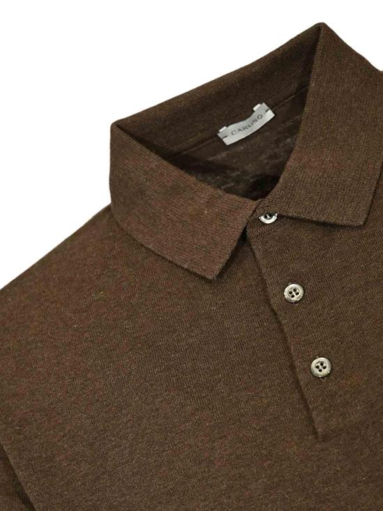 26SS 카루소 폴로 티셔츠 MK56YPOLO7002570520 Dark Brown - CARUSO