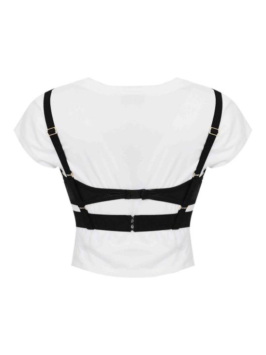 26SS 엘리자베타프랜치 반팔 티셔츠 MA02161E2392 Multicolour - ELISABETTA FRANCHI