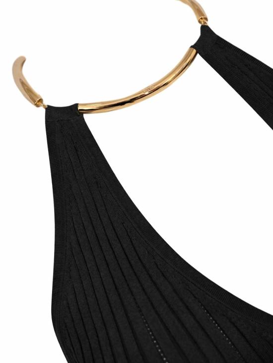 26SS 엘리자베타프랜치 미디 스커트 AM16S61E2110 Black - ELISABETTA FRANCHI