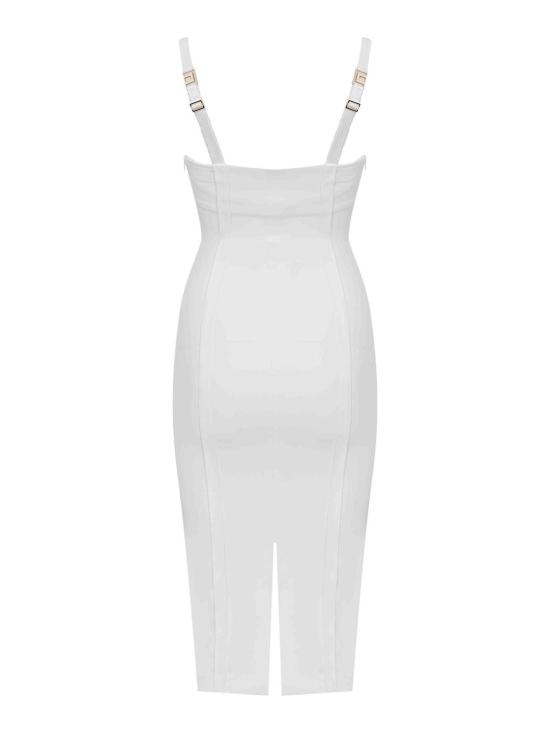 26SS 엘리자베타프랜치 미디 스커트 AB91861E2360 White - ELISABETTA FRANCHI