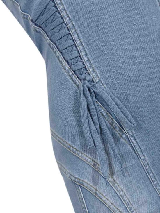 26SS 엘리자베타프랜치 미디 스커트 AJ47D61E2192 Blue - ELISABETTA FRANCHI