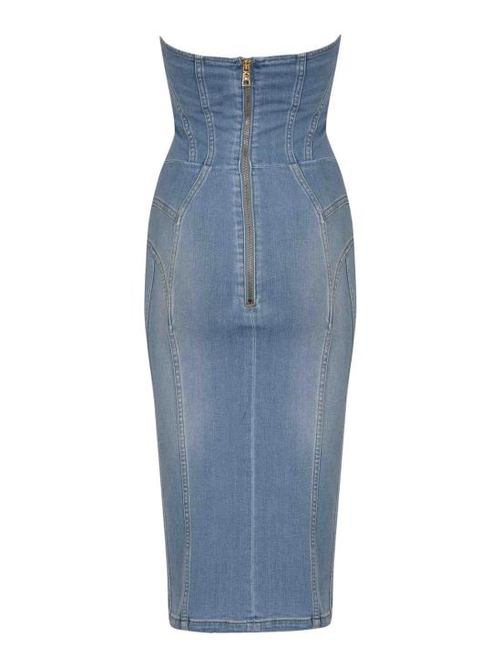 26SS 엘리자베타프랜치 미디 스커트 AJ47D61E2192 Blue - ELISABETTA FRANCHI