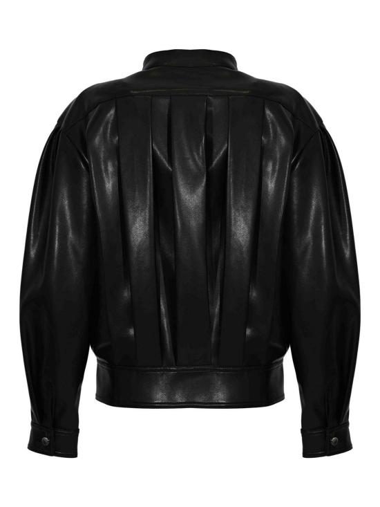 26SS 세미쿠튀르 가죽 자켓 Y6ST30Y690 Black - SEMI-COUTURE