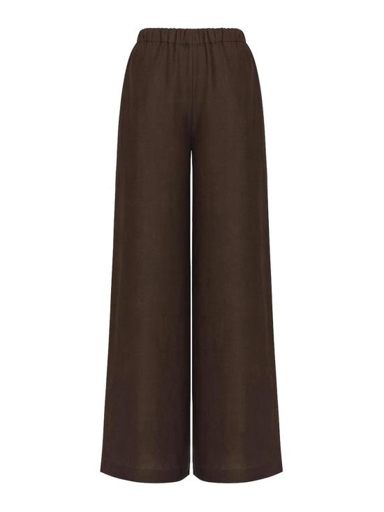 26SS 리비아나 콘티 팔라초 팬츠 F6SL75W180 Dark Brown - LIVIANA CONTI