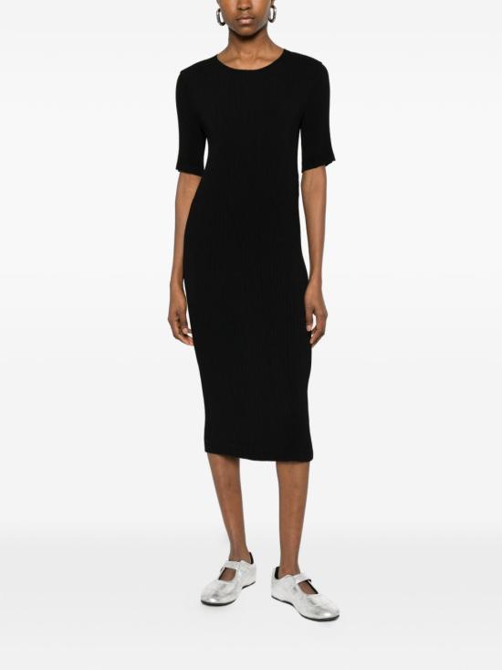 26SS 이세이 미야케 롱 원피스 IM66FH648 15 Black - ISSEY MIYAKE