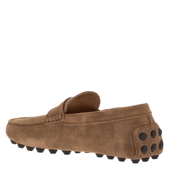 26SS 토즈 고미노 스웨이드 드라이빙 슈즈 XXM52K00640RE0 BEIGE - TODS