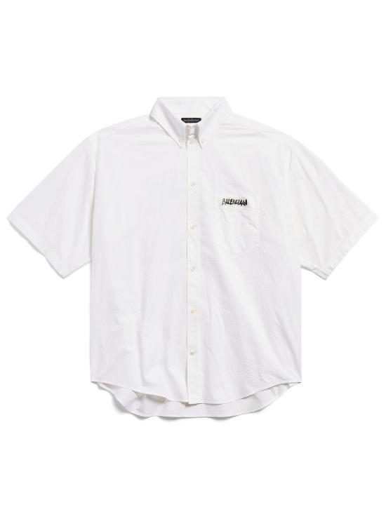 26SS 발렌시아가 마스킹 테이프 라지 핏 롱 슬리브 셔츠 857810 TRM289000