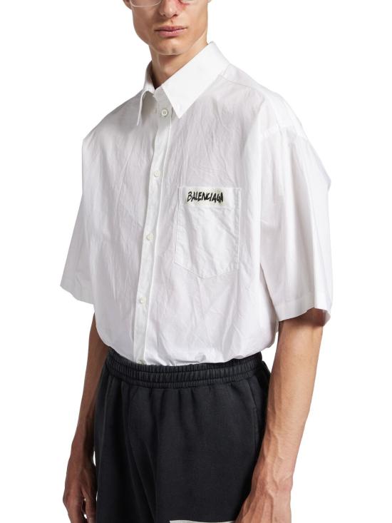 26SS 발렌시아가 마스킹 테이프 라지 핏 롱 슬리브 셔츠 857810 TRM289000 - BALENCIAGA