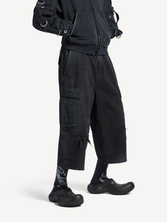 26SS 발렌시아가 숏팬츠 864354 TQP131000 Black - BALENCIAGA