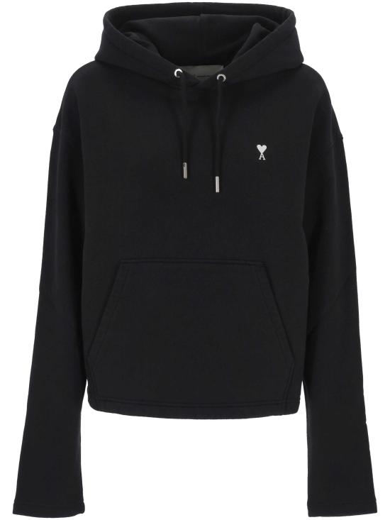 26SS 아미 ADC 콘트라스트 하트 후드 티셔츠 FSW767 730045 NOIR BLANC CREME