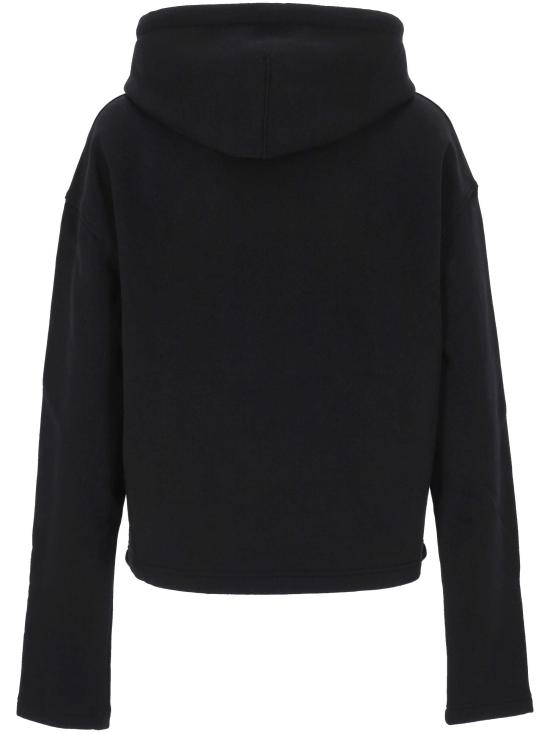 26SS 아미 ADC 콘트라스트 하트 후드 티셔츠 FSW767 730045 NOIR BLANC CREME - AMI