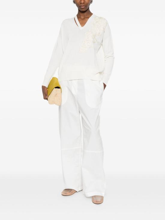 26SS 에르마노 피렌제 스웨터 D48EM007 EP2MF333 White - ERMANNO FIRENZE