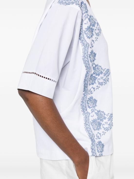 26SS 에르마노 피렌제 반팔 티셔츠 D48EL032 EE4MFA39 White - ERMANNO FIRENZE