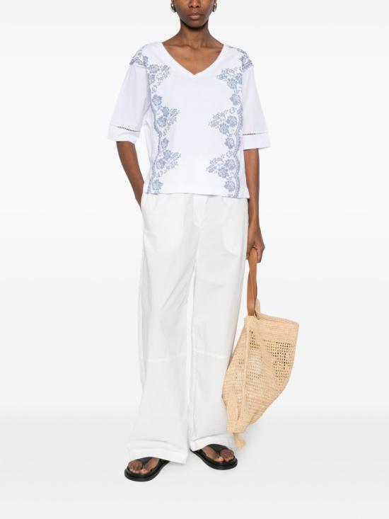 26SS 에르마노 피렌제 반팔 티셔츠 D48EL032 EE4MFA39 White - ERMANNO FIRENZE