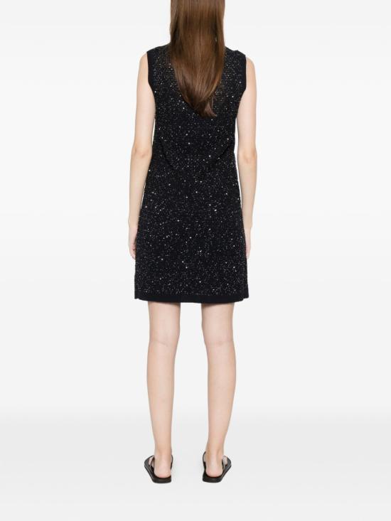 26SS 파비아나 필리피 시퀸 코튼 테이프 미니 드레스 ABD276F593 M120VR5 Blue - FABIANA FILIPPI