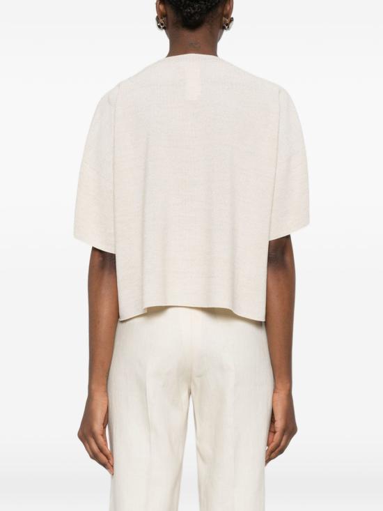 26SS 파비아나 필리피 반팔 티셔츠 MAD276F485 M2200145 White - FABIANA FILIPPI