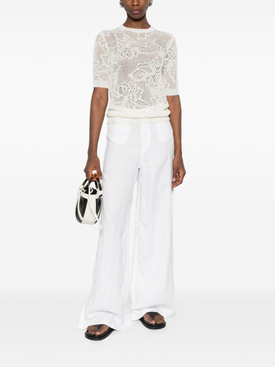 26SS 파비아나 필리피 반팔 티셔츠 MAD276F131 D8640150 White - FABIANA FILIPPI