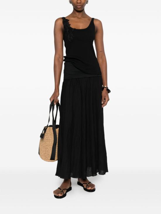 26SS 에르마노 피렌제 민소매 티셔츠 D48EL033 EG0MF099 Black - ERMANNO FIRENZE