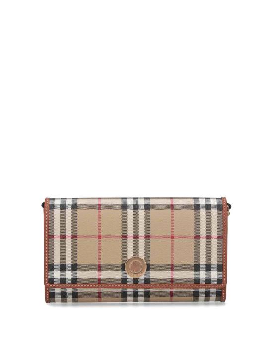 26SS 버버리 체크 체인 스트랩 월렛 8109798 Brown