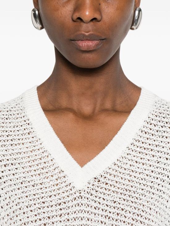 26SS 파비아나 필리피 반팔 티셔츠 MAD276F531 M120VR1 Bianco - FABIANA FILIPPI