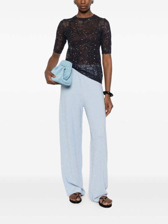 26SS 파비아나 필리피 반팔 티셔츠 MAD276F131 D8645146 Blu - FABIANA FILIPPI