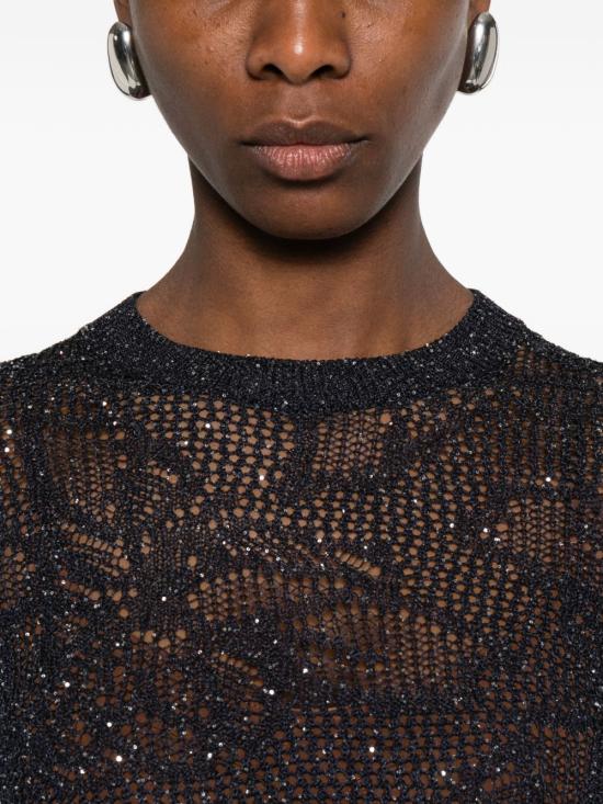 26SS 파비아나 필리피 반팔 티셔츠 MAD276F131 D8645146 Blu - FABIANA FILIPPI