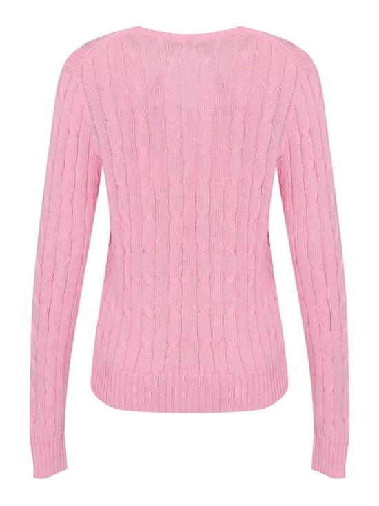 26SS 폴로 랄프로렌 포니로고 피마 코튼 케이블 니트 V넥 스웨터 211971870006 - POLO RALPH LAUREN