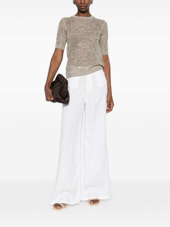 26SS 파비아나 필리피 반팔 티셔츠 MAD276F131 D8641274 Kaki - FABIANA FILIPPI