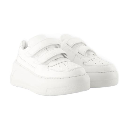  아크네 스튜디오 벨크로 스트랩 플랫폼 스니커즈 CD0001 DPO WHITE - ACNE STUDIOS