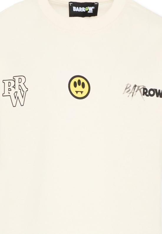 26SS [키즈] 바로우 티셔츠 S6BKJUTH061 013 IVORY - BARROW