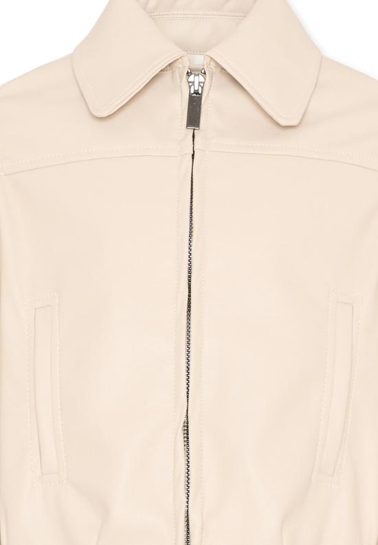 26SS [키즈] 필로소피 가죽 자켓 I1G101 7405 0002 BEIGE - PHILOSOPHY