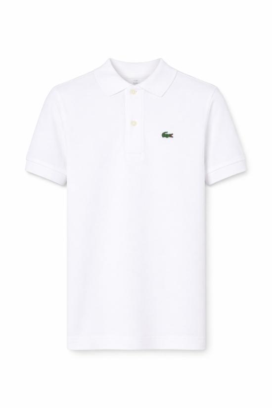 26SS [키즈] 라코스테 폴로 셔츠 7354 W8L WHITE - LACOSTE