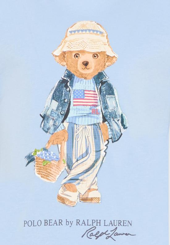 26SS [키즈] 랄프 로렌 티셔츠 A11759002 LIGHT BLUE - RALPH LAUREN