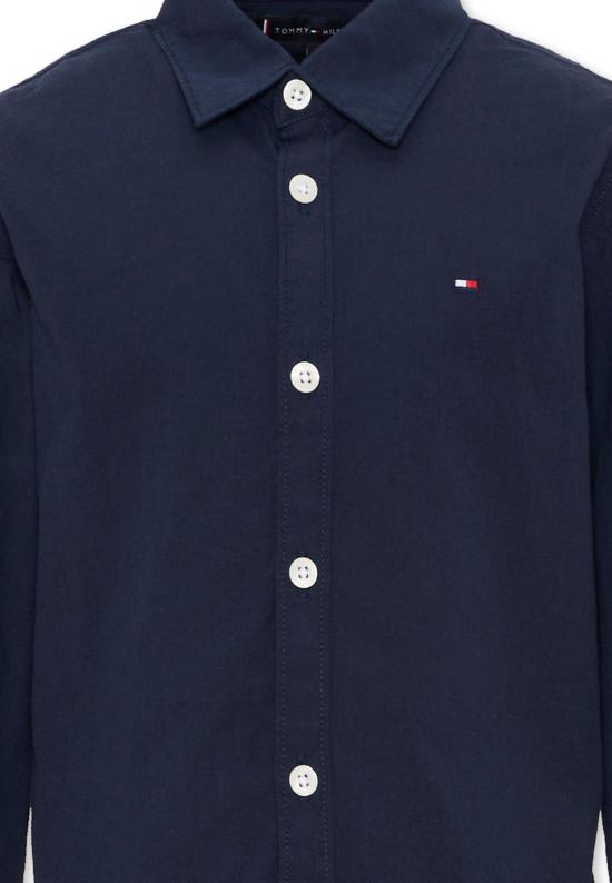 25FW [키즈] 타미힐피거 셔츠 KB0KB06965 C87 BLUE - TOMMY HILFIGER