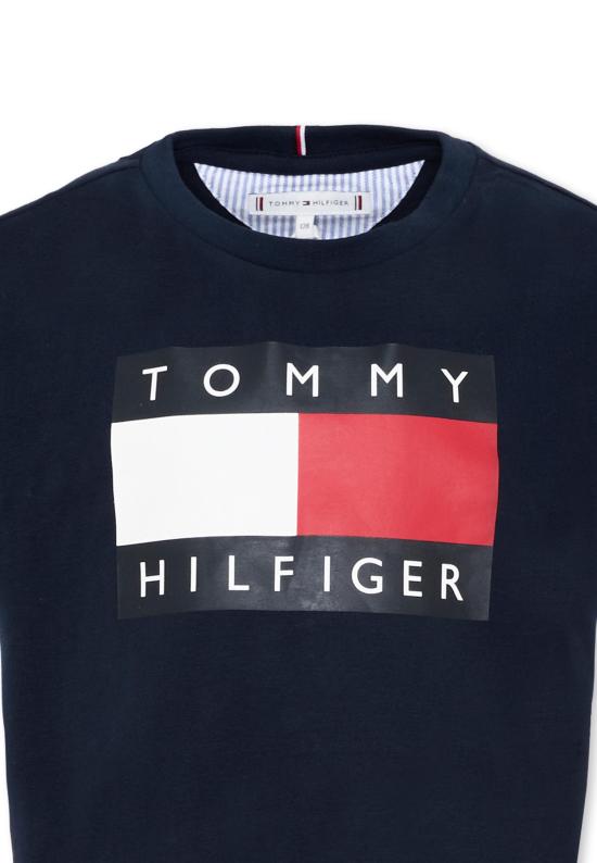 25FW [키즈] 타미힐피거 티셔츠 KG0KG09289 C1G BLUE - TOMMY HILFIGER