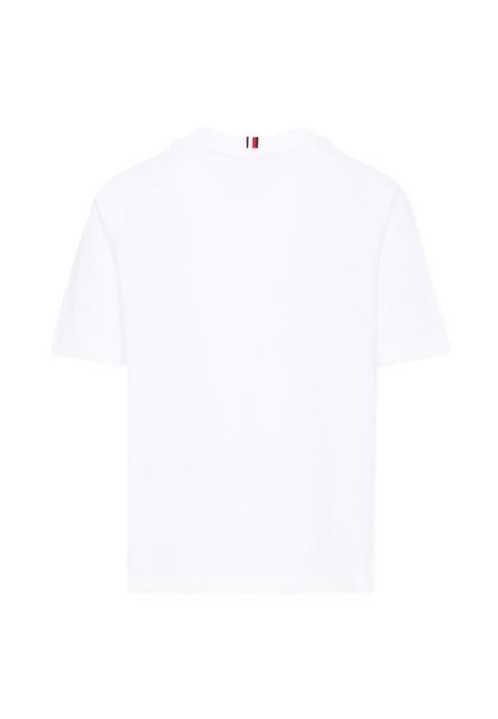 25FW [키즈] 타미힐피거 티셔츠 KB0KB09726 YBR WHITE - TOMMY HILFIGER