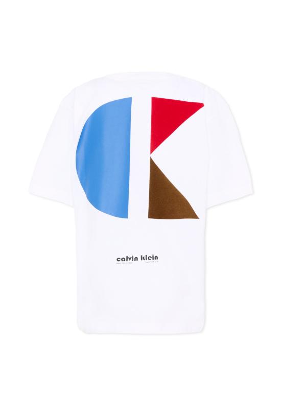 25FW [키즈] 캘빈클라인 티셔츠 IB0IB02543 YAF WHITE - CALVIN KLEIN