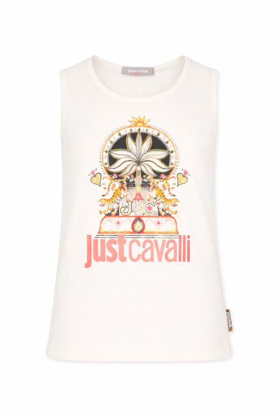 26SS [키즈] Just cavalli kids 티셔츠 JGP26124CN PRISTINE WHITE - JUST CAVALLI