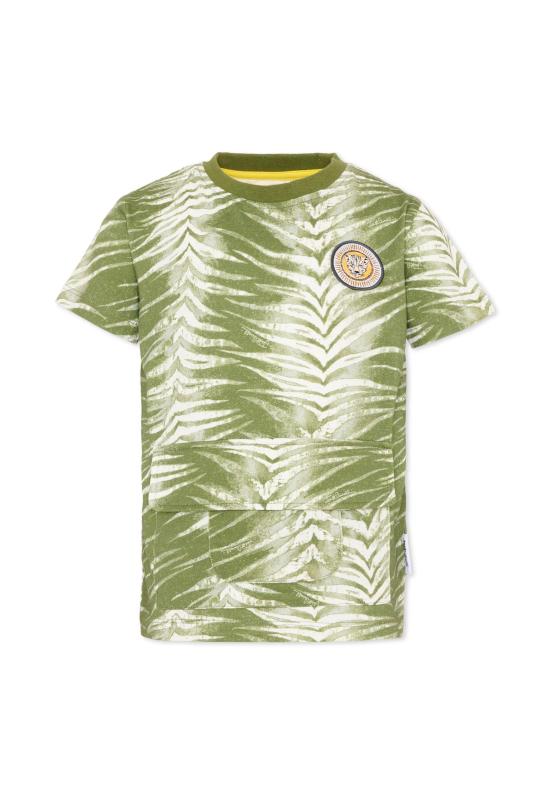 26SS [키즈] Just cavalli kids 티셔츠 JIP26091TS ZEBRA GREEN CALLISTE