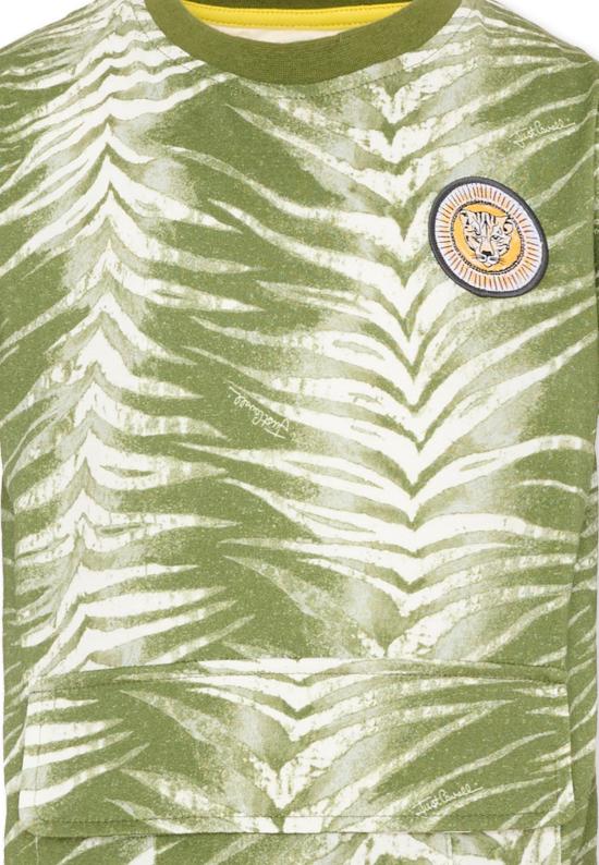 26SS [키즈] Just cavalli kids 티셔츠 JIP26091TS ZEBRA GREEN CALLISTE - OTHER BRANDS
