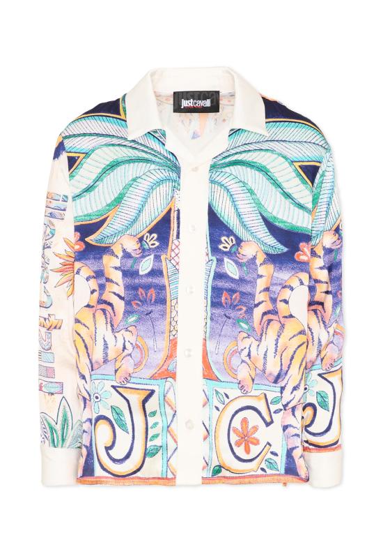 26SS [키즈] Just cavalli kids 셔츠 JBP26072CA INDIA DIGITAL MONOGR MULTICOLOR